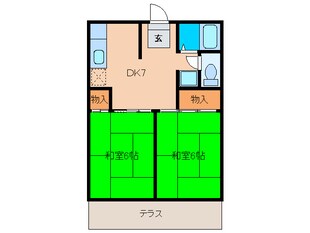 コスモハイツ泉の物件間取画像